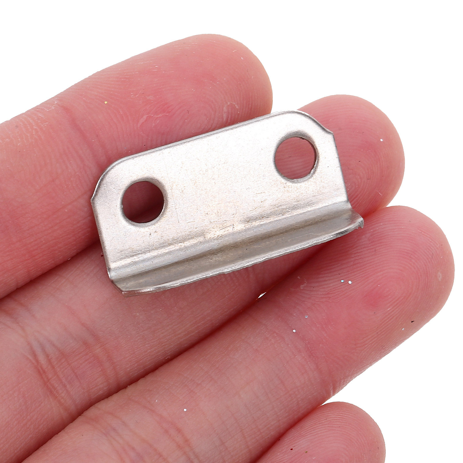 Home Security Officer - 100Pcs Drawer Lock Plates Metal L