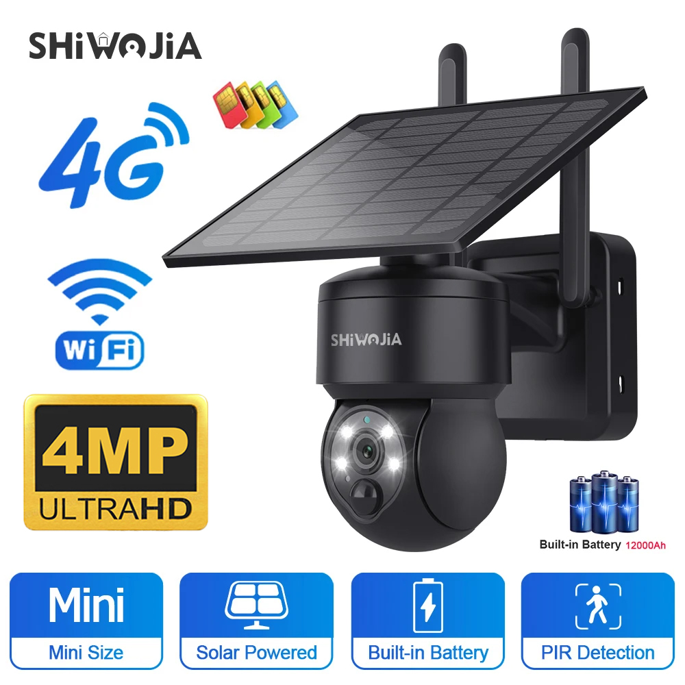 Home Security Cameras Wireless - SHIWOJIA WIFI Không Dây PTZ Năng