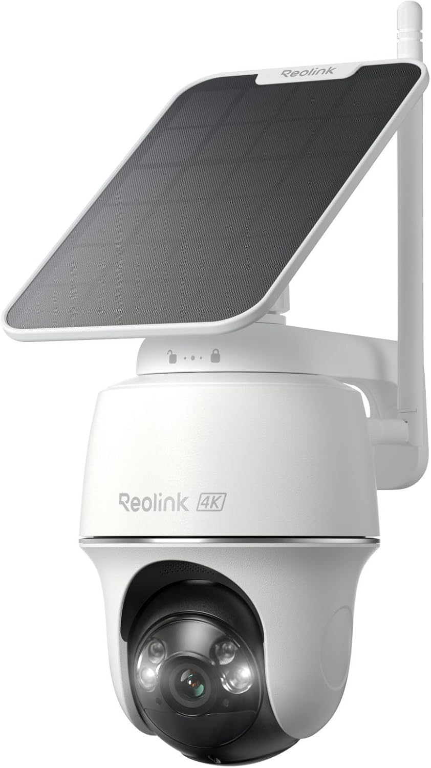 Home Security Cameras No Subscription - 4K Solar Security Camera Wireless Outdoor