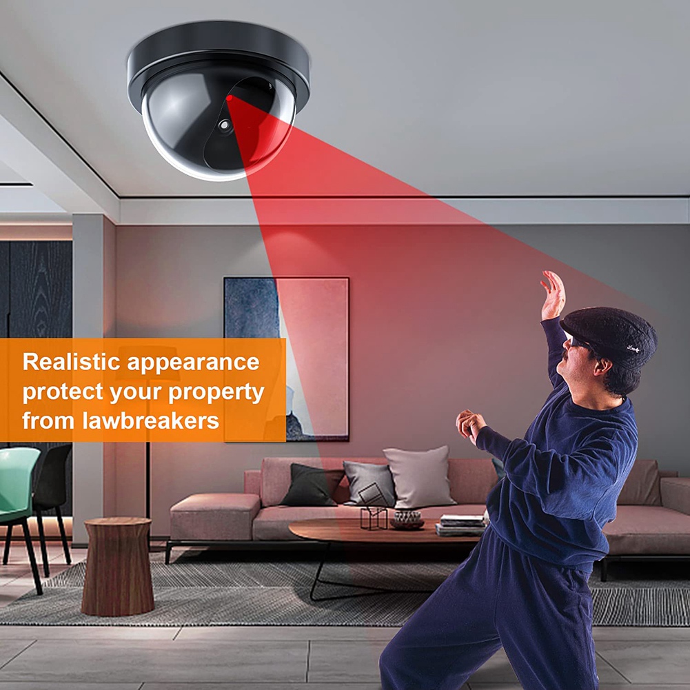 Home Security Cameras Wireless - Dummy Security Camera,Fake Camera With Red
