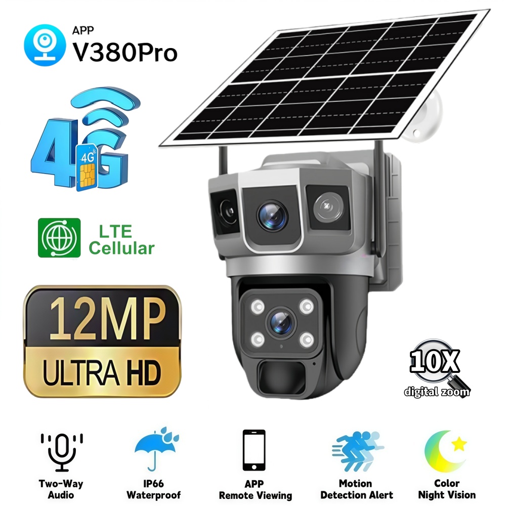 Home Security Ideas - 4G Camera Outdoor Solar Surveillance Camera