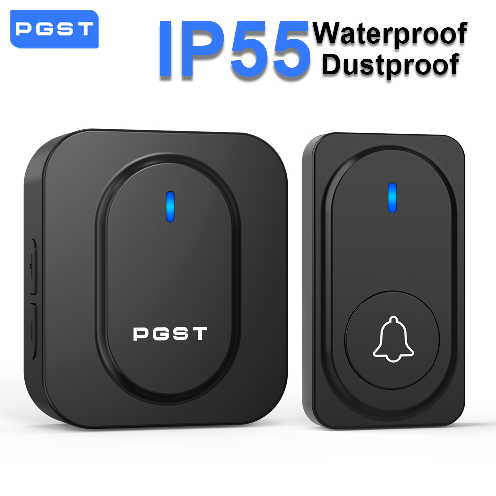 Home Security Ring - PGST Wireless Smart Doorbell 433MHz 1