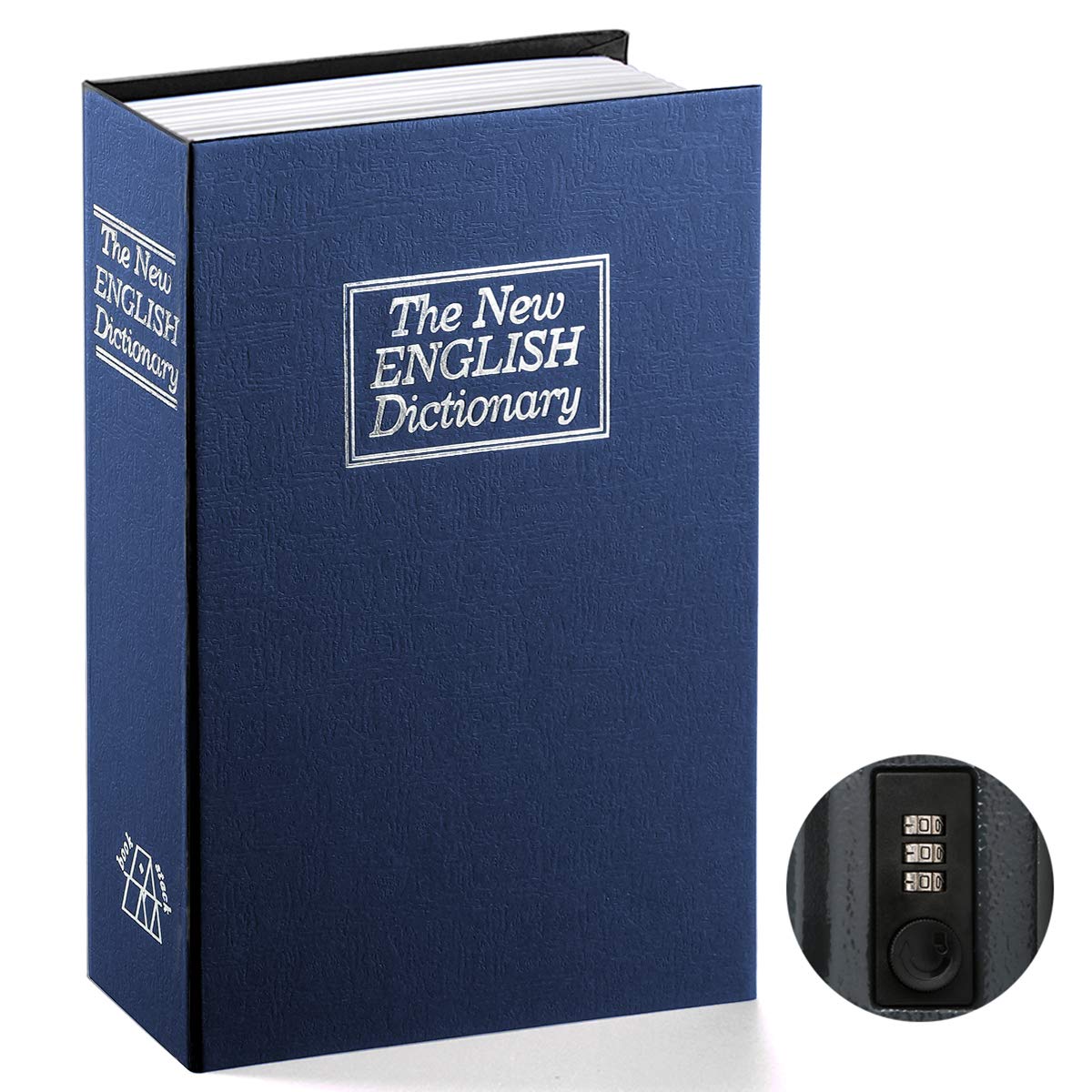 Home Security Safe - Book Safe with Combination Lock Dictionary