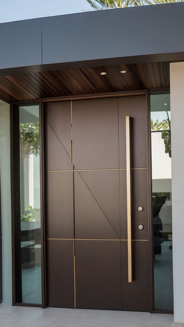 Home Security Providers - Modern Design Exterior Door Enhance Safety