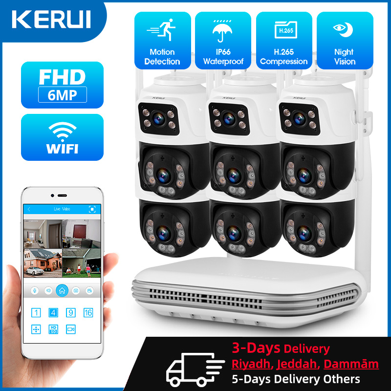 Home Security Ideas - KERUI Waterproof 6MP HD Wireless Dual