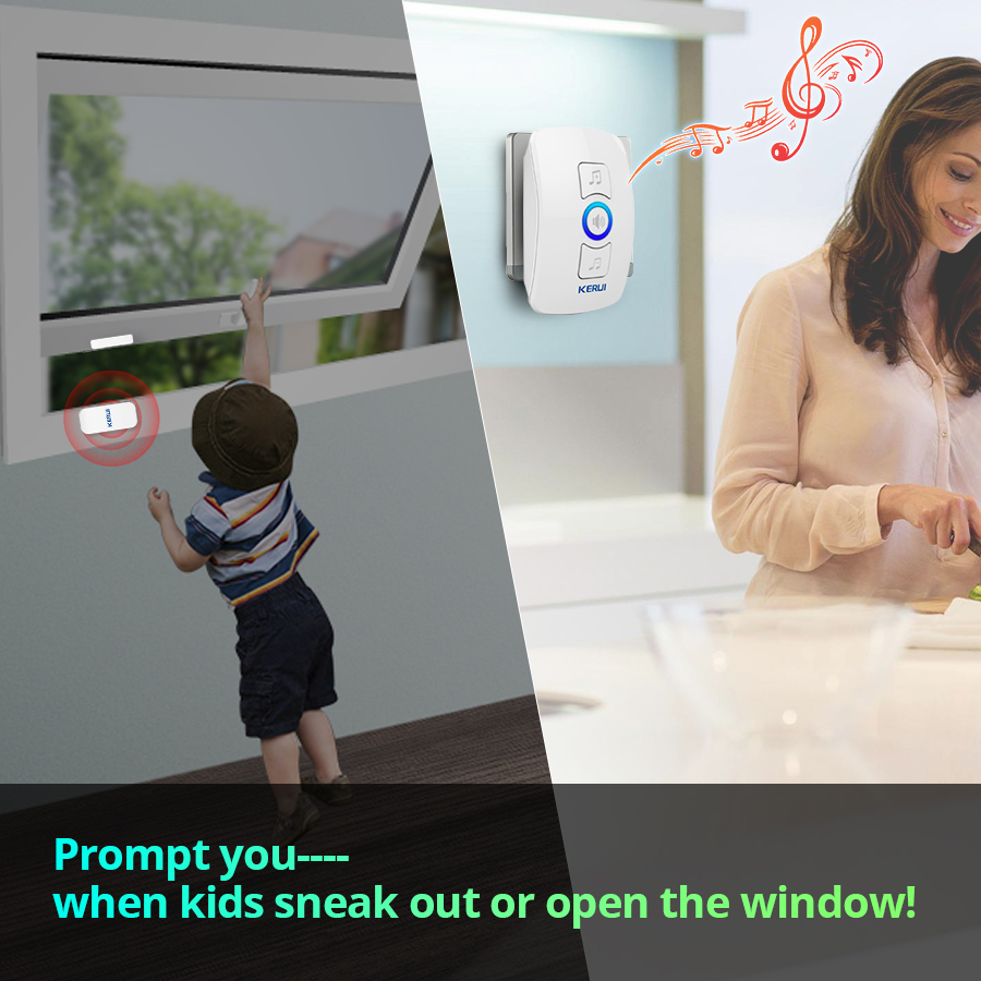 Home Security Ring - KERUI Wireless Doorbell Home Security Welcome