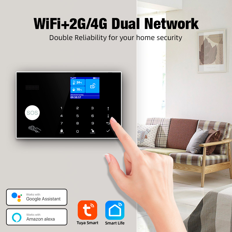 Home Security Ring - KERUI 4G Alarm with Doorbell Ring