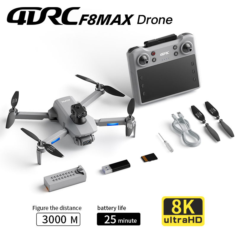 Home Security Cameras Outdoor - F8 MAX GPS Drone Professional 8K