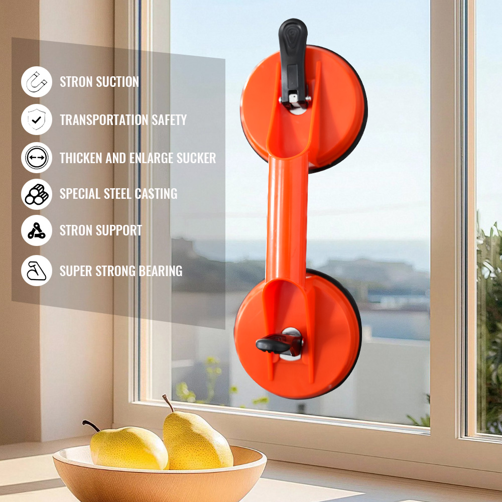 Glass Break Detector - New Glass Lifting Suction Cups Heavy