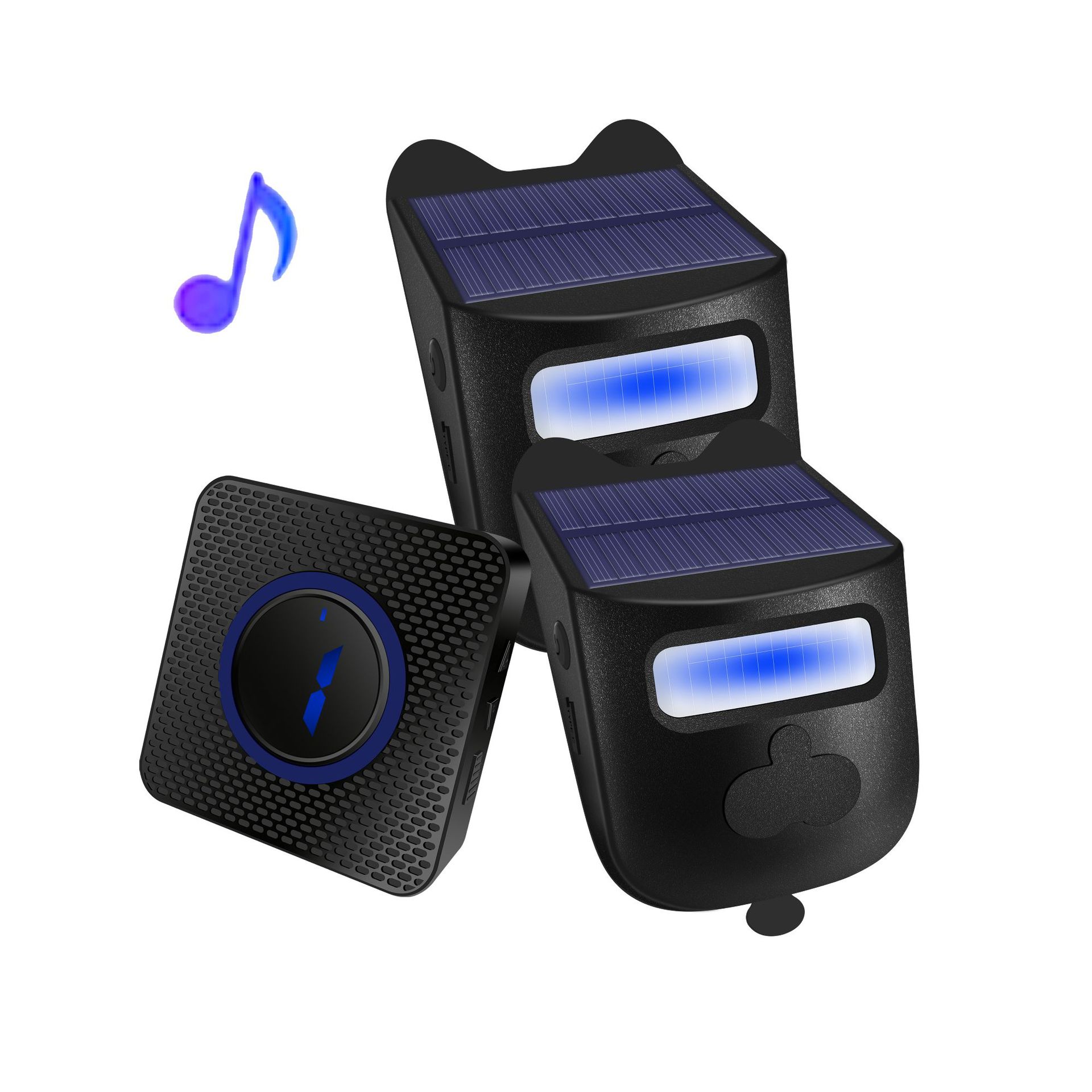 Home Security Ring - Wireless Long Distance PIR Solar Power