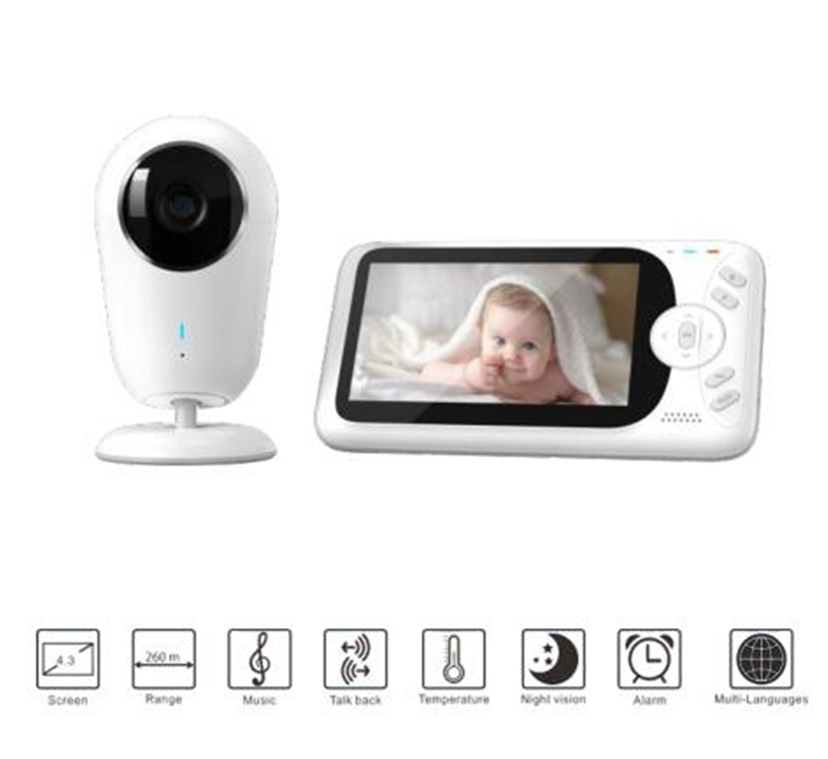 4.3inch 1080P Full HD Wireless - đánh giá và giá Home Security Cameras Wireless
