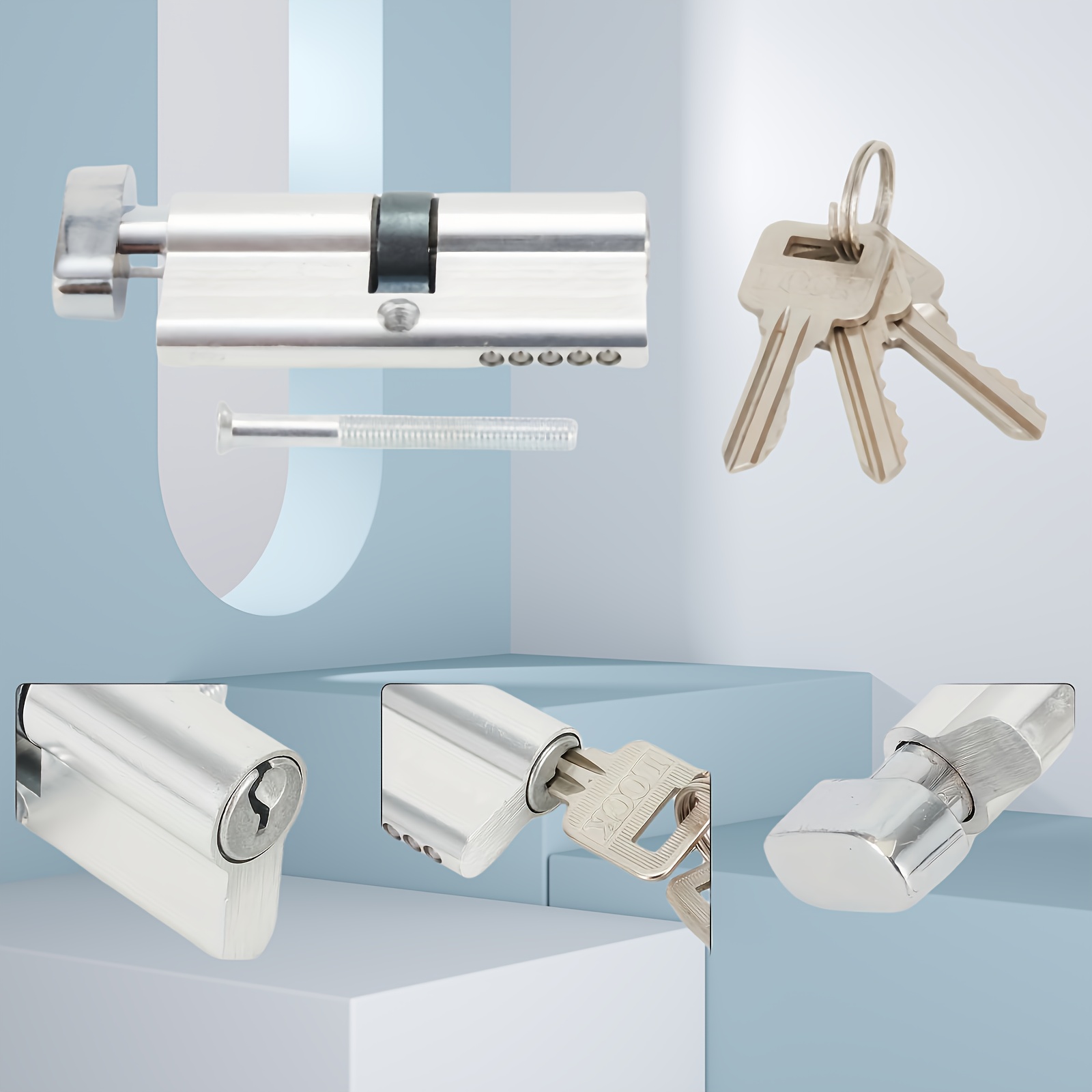 2Pcs Set Aluminum Lock Cylinde - đánh giá và giá Home Security Essential