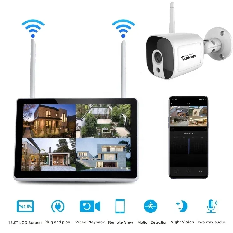 TUYA Smart Wi-Fi 4CH NVR Kit 1 - đánh giá và giá Home Security Cameras Wireless
