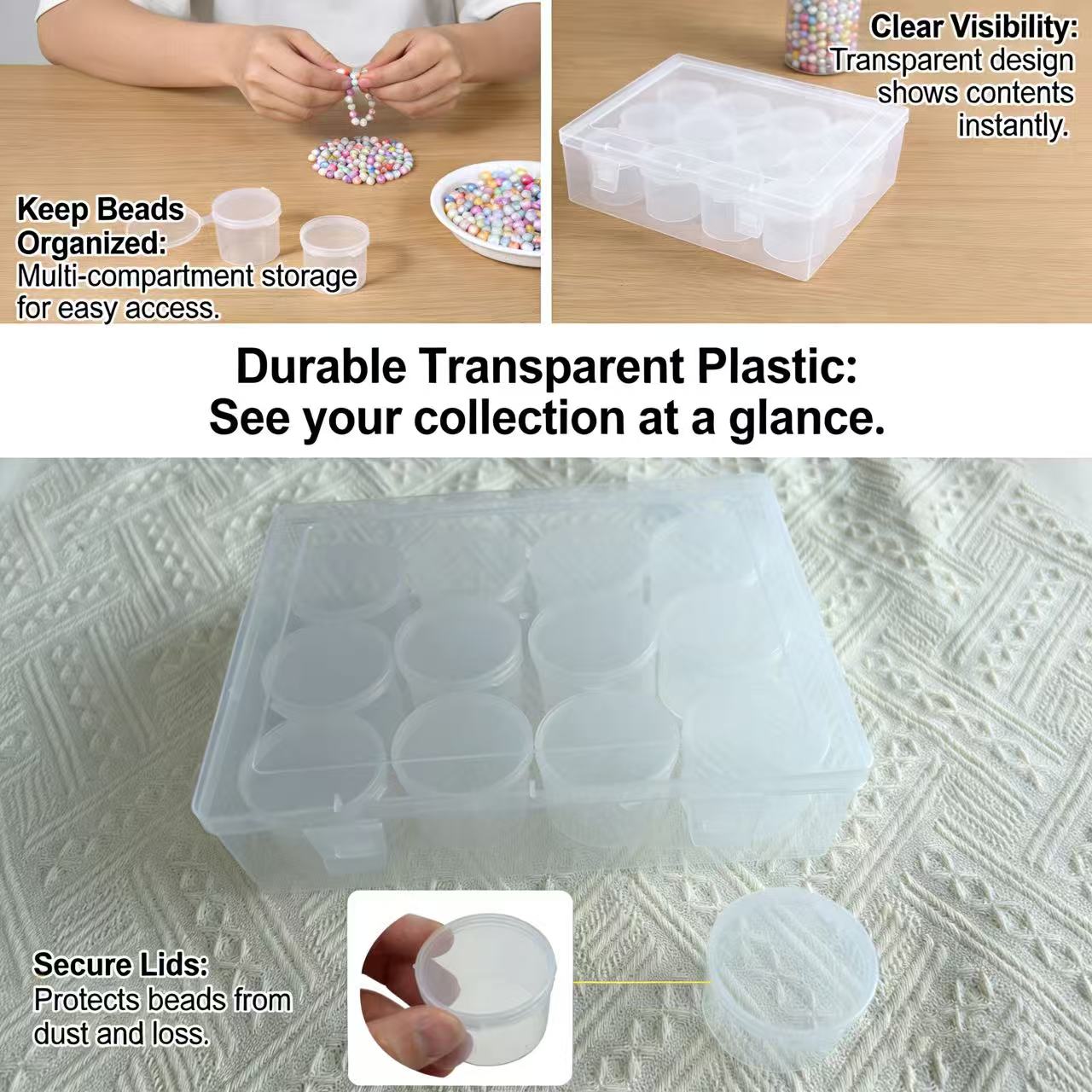 12-Pack White Transparent Plas - đánh giá và giá Home Security Officer