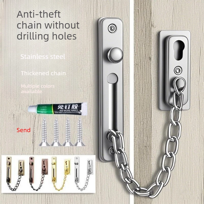 No Drill Stainless Steel Secur - đánh giá và giá Door Chain Guard
