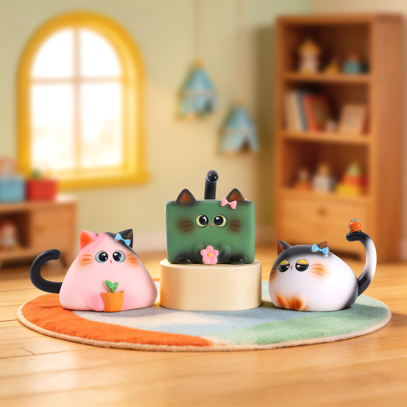 Blind Box Cat Figurine Resin C - đánh giá và giá Home Security Officer