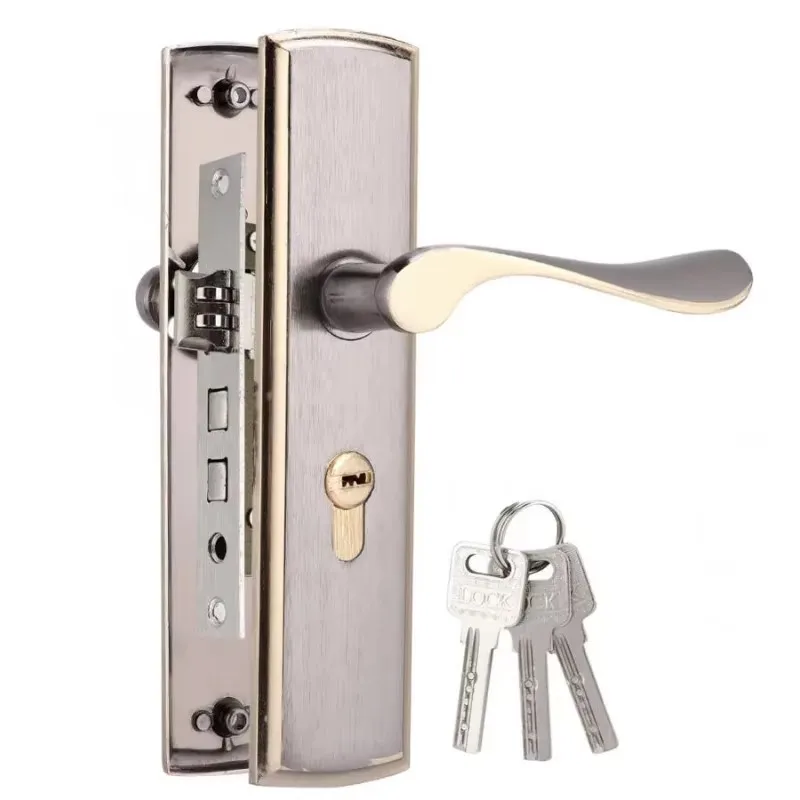 Gold Door Handle Lock Silent H - đánh giá và giá Home Security Essential