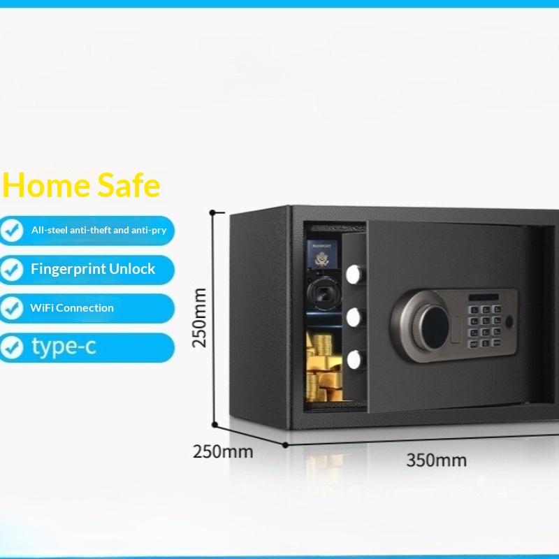 Electronic Password Safe 25cm  - đánh giá và giá Home Security Safe