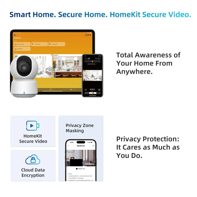 Original Aqara Smart Camera E1 - đánh giá và giá Home Security Adt