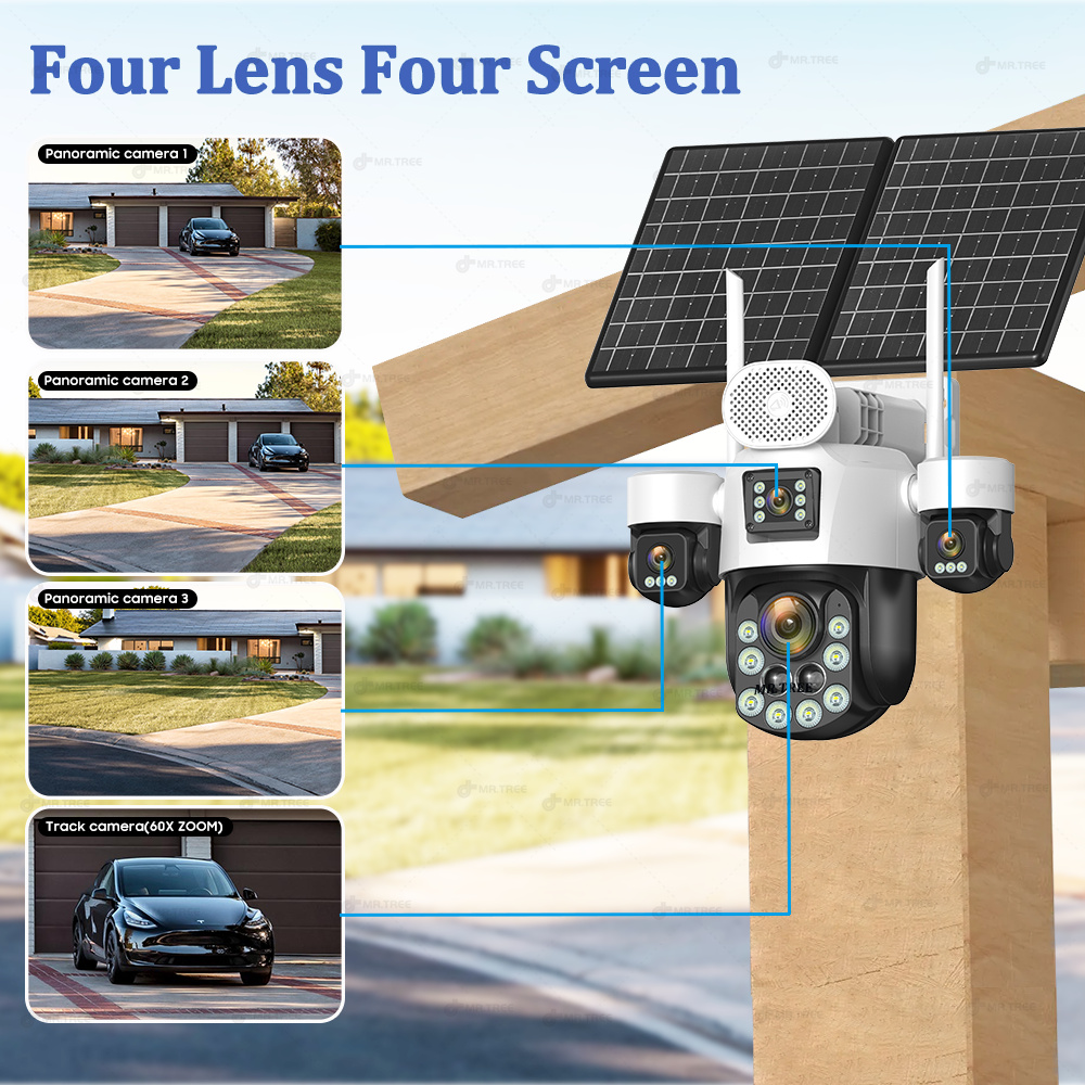 AOV Four Lens Outdoor Surveill - đánh giá và giá Home Security Ideas