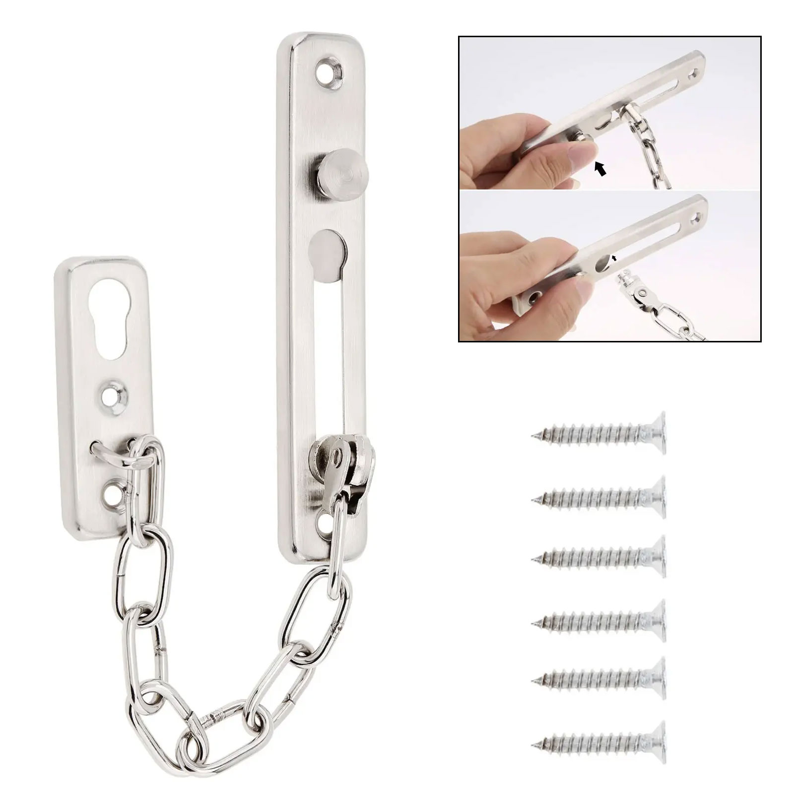 Solid Security Door Sliding Ch - đánh giá và giá Door Chain Guard