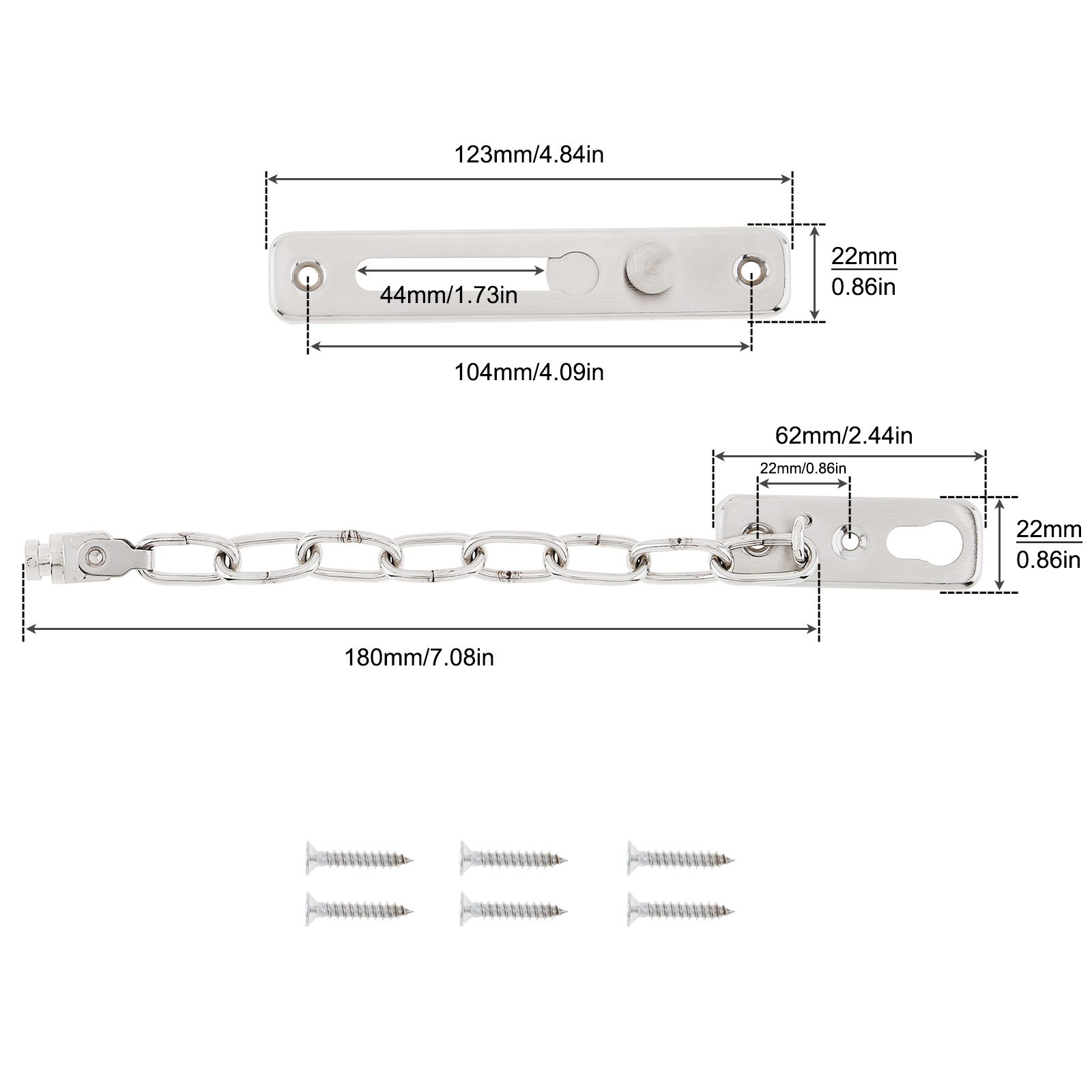 Solid Security Door Sliding Ch - đánh giá và giá Door Chain Guard