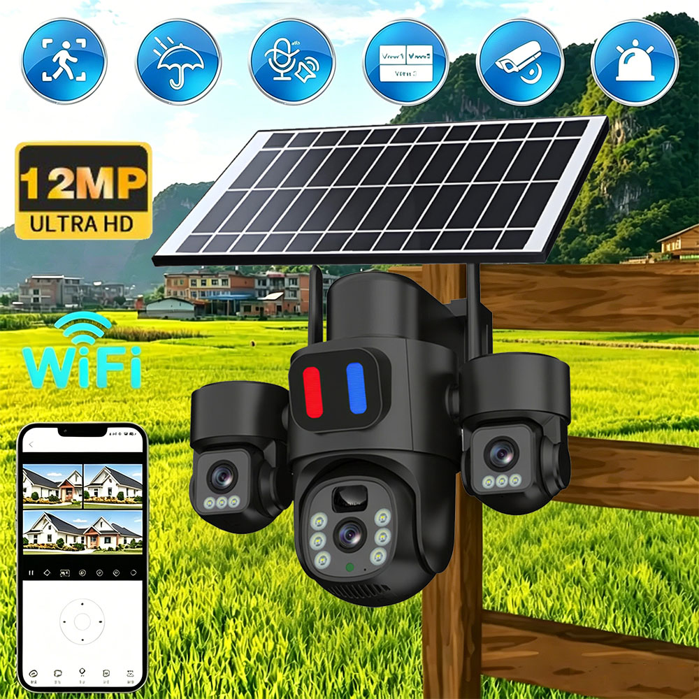 Solar WiFi PTZ Camera Outdoor  - đánh giá và giá Home Security Ideas