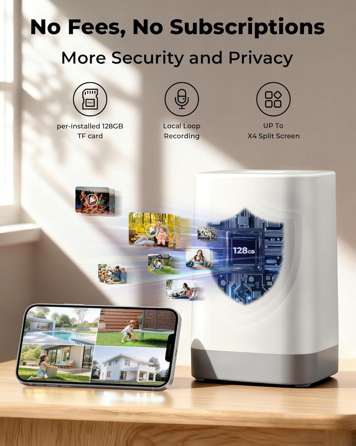 Solar Powered Wireless Outdoor - đánh giá và giá Home Security Cameras No Subscription