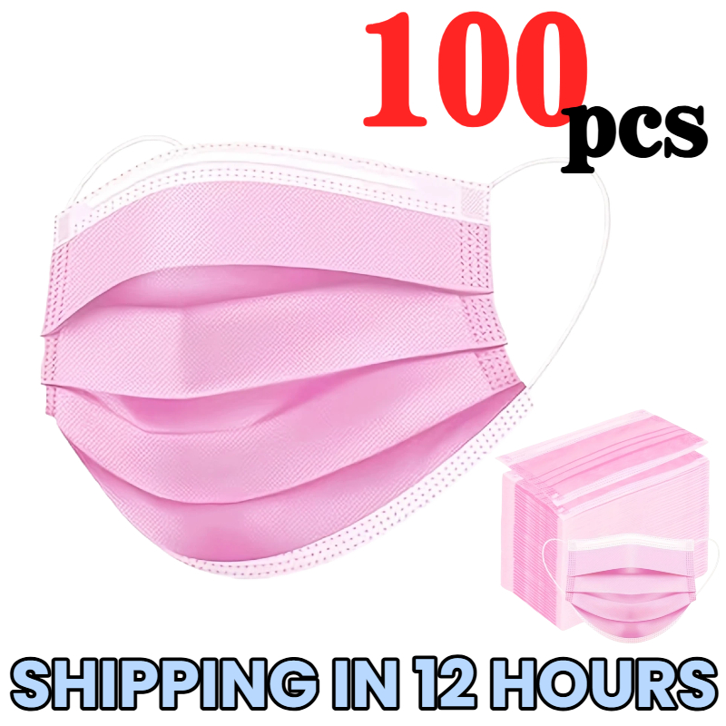 100Pcs Protective 3-Layer Pink - đánh giá và giá Home Security Officer