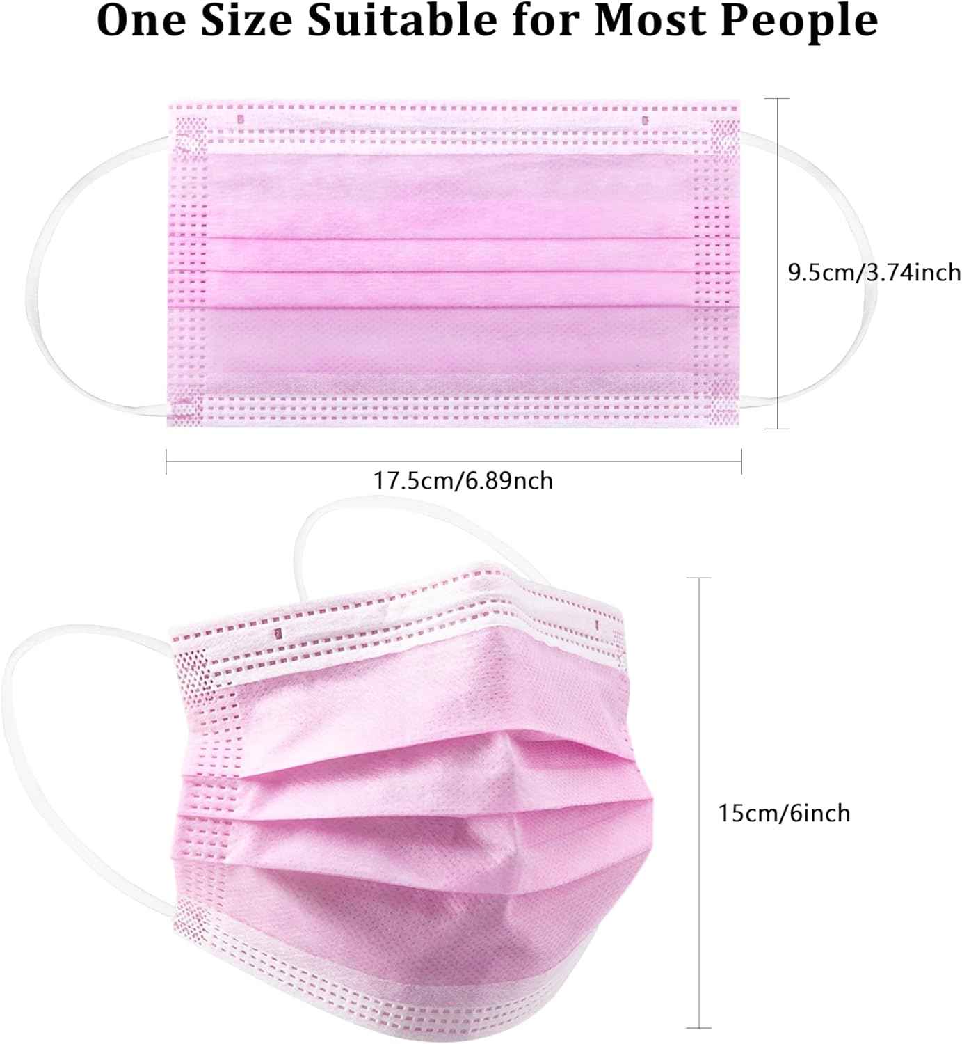 100Pcs Protective 3-Layer Pink - đánh giá và giá Home Security Officer