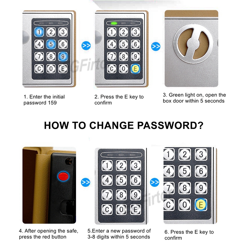 Wall-Mounted Password Safety B - đánh giá và giá Home Security Officer