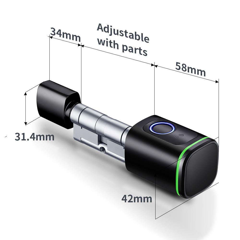 Smart Cylinder Lock Tuya 60-90 - đánh giá và giá Home Security Ideas