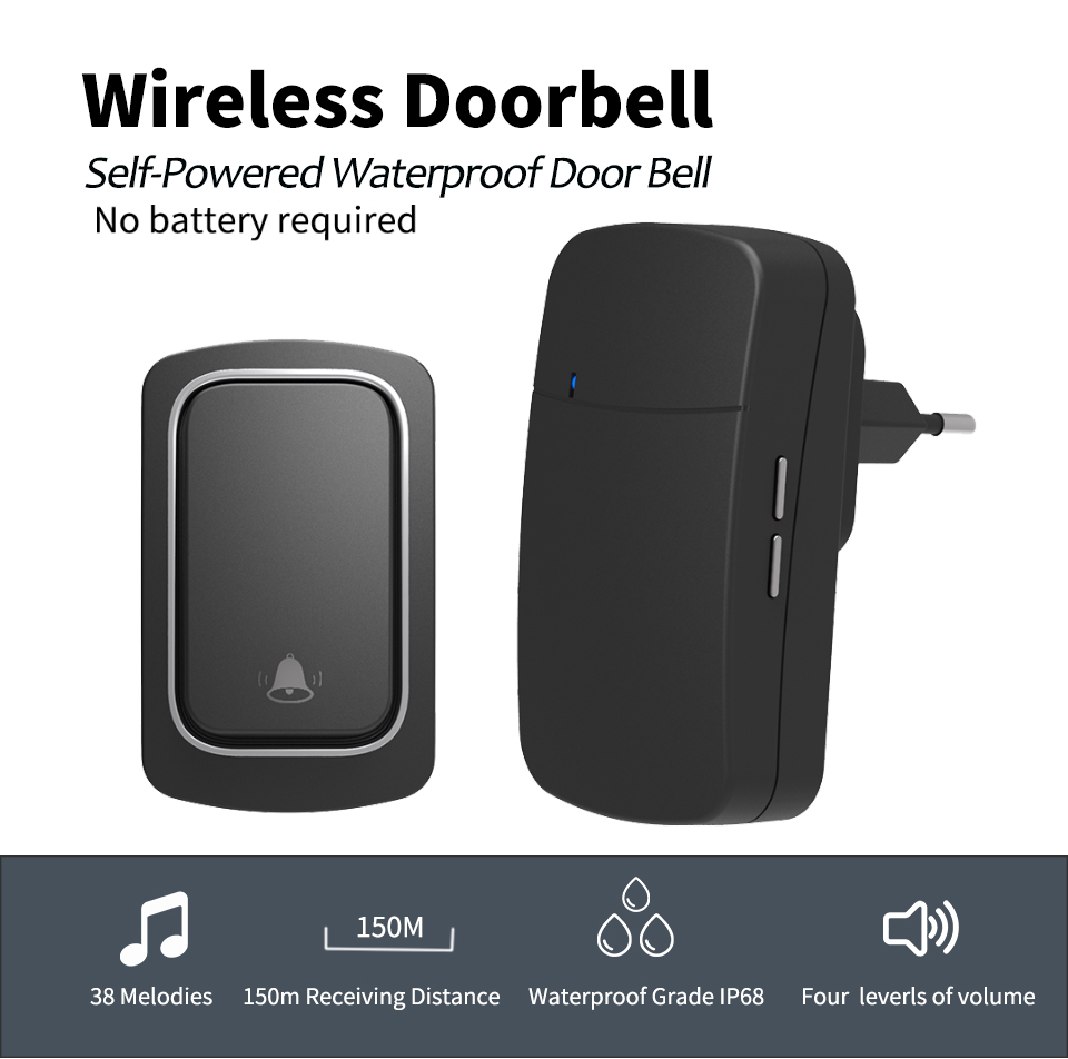 Wireless Doorbell Welcome Chim - đánh giá và giá Home Security Ring