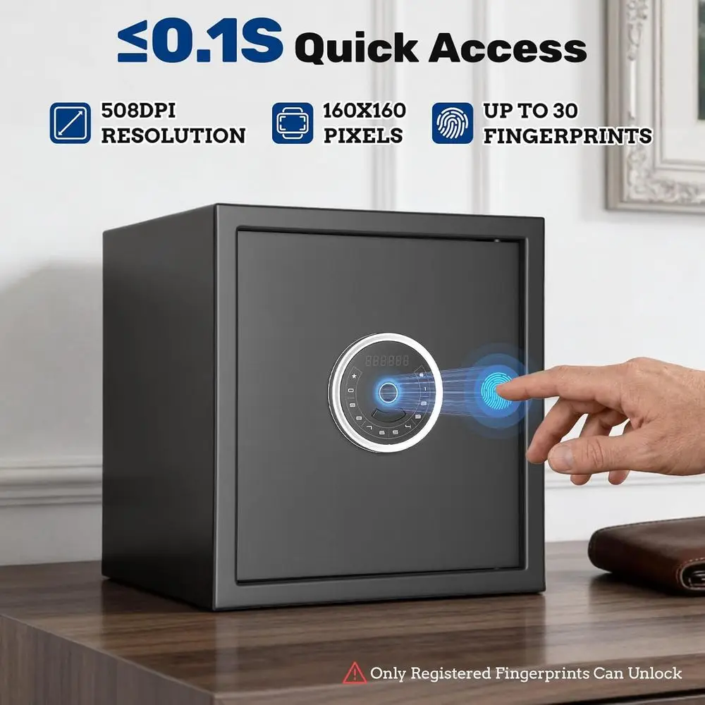1.5 Auto-Open Biometric Safe w - đánh giá và giá Home Security Safe